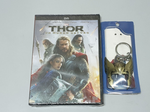 Dvd Thor Un Mundo Oscuro + Llavero Thor Metalico