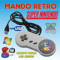 Comprar Mando Snes Usb Con Juegos Pc Tvbox Laptop Nuevo Nintendo 