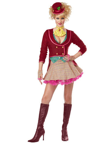 Disfraz De Sombrerero Loco Para Mujer Talla: M Halloween