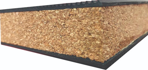Imagen 2 de 4 de Taco Antivibratorio Corcho Ad + Bicapa Epdm 13x75x75 (mm)