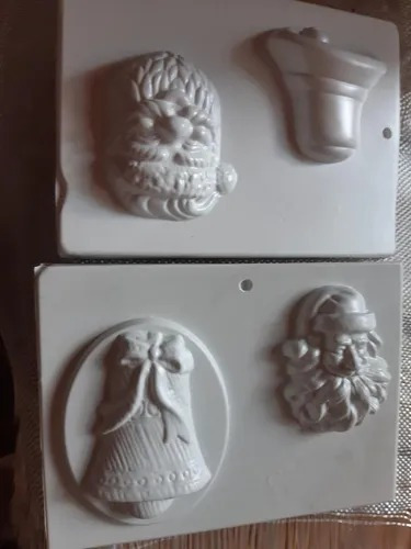 Moldes Plásticos Para Jabón Y Velas.navideños.