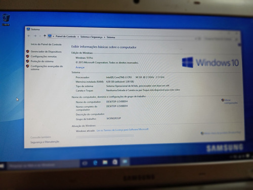Notebook Samsung Rv411,intel Core I3 M330,4gb,hd500gb,cons Prateado