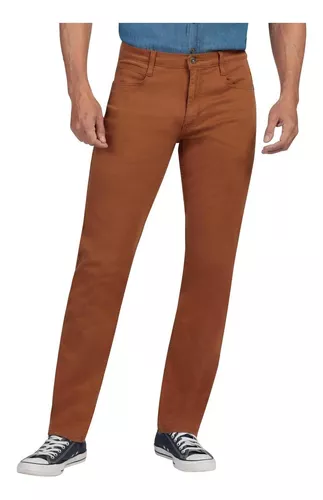 Pantalón slim Lee de gabardina para hombre