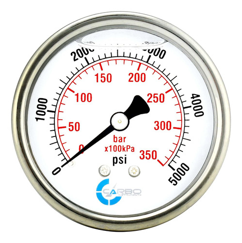 Manometro 0-1.000psi Glicerina 2,5 Trasero