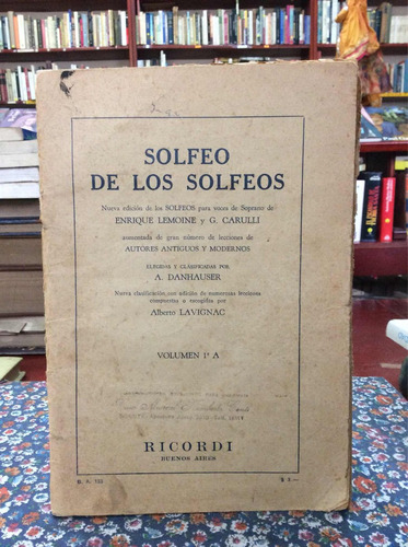 Solfeo De Los Solfeos Volumen 1 A Música