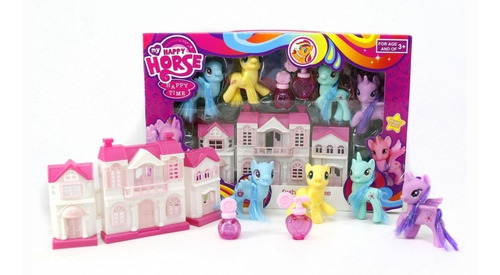 Super Pony X 4 Con Accesorios En Caja My Happy Horse