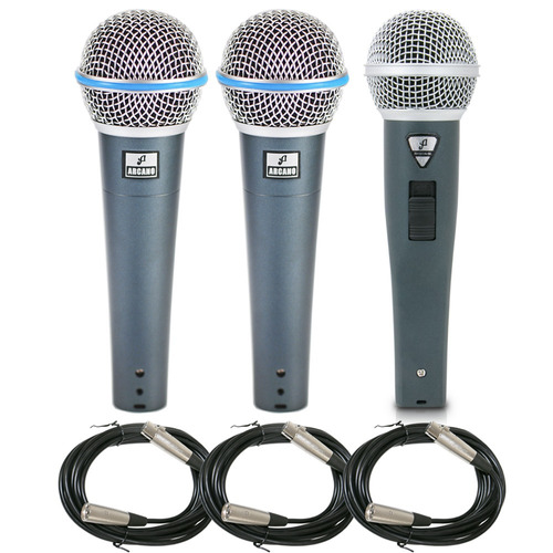 Sj Kit Com 02 Microfones Rhodon-8 +1 Rhodon-8b Cabos Xlr-xlr
