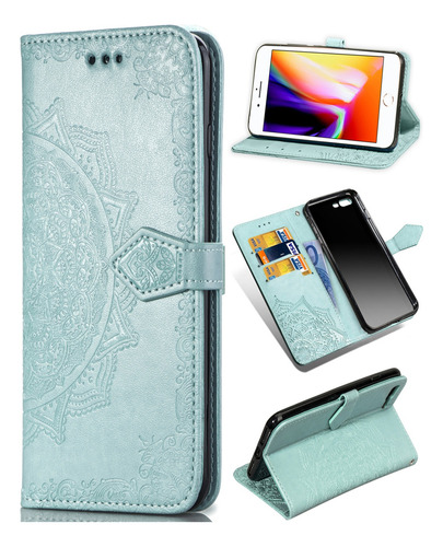 Funda Para Oppo Reno 5f/a94 5g/f19 Pro+, Funda Tipo Cartera Con Tapa, Estampado De Poliuretano, Ranura Para Tarjetas Ant