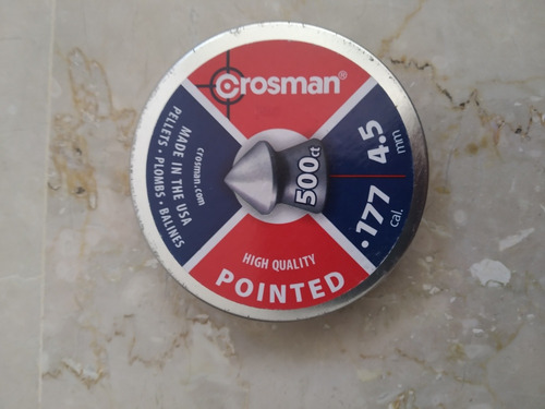 Balines Crosman 4,5 Punta De Diamante Caja De 500 Y 250 Unid