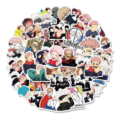 Stickers Jujutsu Kaisen Gojo Sukuna (100 Unidades)