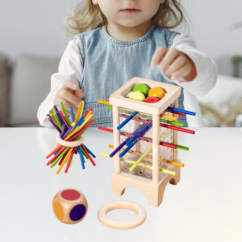 Juego De Equilibrio Con Palitos De Colores, Juguete, Juguete