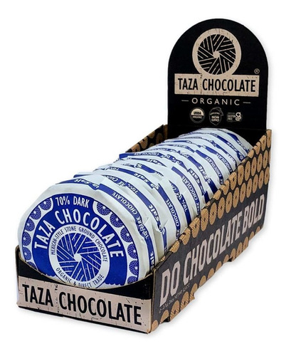 Taza Chocolate Disco De Chocolate Estilo Mexicano 70% Chocol