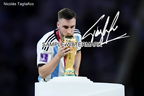 Nicolas Tagliafico Qatar 2022 Foto Digital Firmada Ver Info