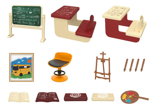 Py Conjunto De Aula De Casa De Muñecas, Regalos De