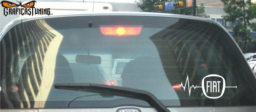 Imagen 4 de 4 de Calco Fiat En Mi Sangre 20 X 7 Cm - Graficastuning