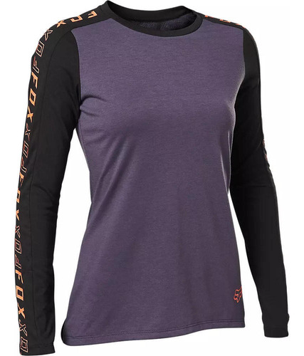 Polera Bicicleta Mujer Ranger Drirelease Manga Larga Negro F