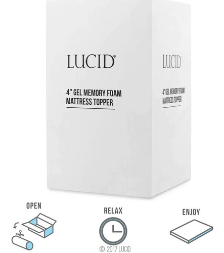 Lucid Espuma Viscoelástica De Gel Para Colchón King Size 10c
