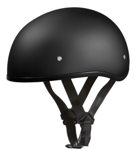 Casco Daytona Helmets D.o.t. Skull Cap - Dull Black