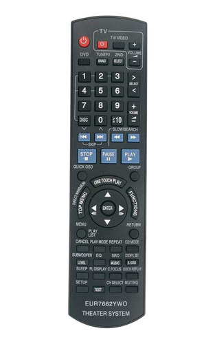 Mando A Distancia Eur7662yw0 For Panasonic For Sa-pt750p