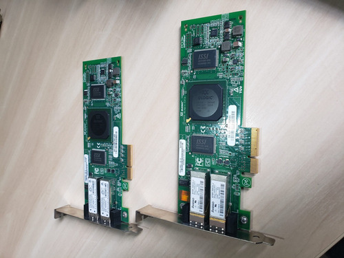 Placa Rede Dupla Qlogic Qle2462 4gbps Pci-e Fibra
