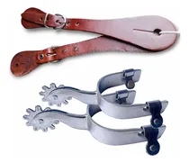 Comprar Espora Quarto De Milha Inox Cavalgada + Correia Em Couro