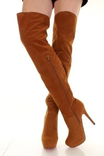 Botas Suede Bucaneras Color Camel MercadoLibre