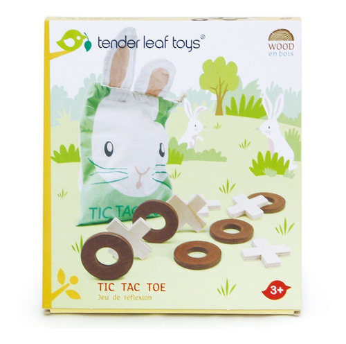 Juego De Madera Tender Leaf Ta Te Ti Para Niños Febo