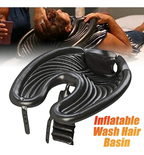 Lavabo Inflable Portátil Para Lavar Y Cortar El Cabello