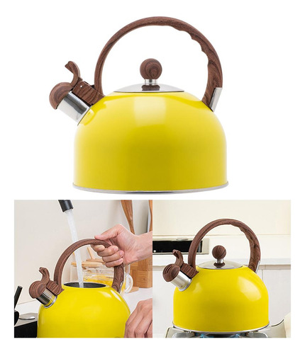 2x 2,5l Hervidor Silbato Tetera Hervidor Agua Tetera Tetera