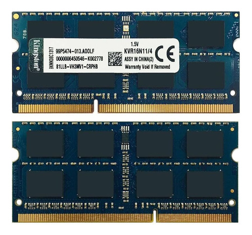 Memoria Ram Laptop 4 Gb Pc3-12800 Ddr3-1600 Sodimm 1.5v