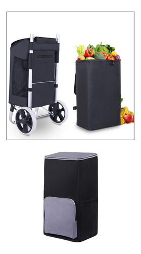 Bolsa Para Carrito De Compras, Bolsa Térmica Con Bolsillo