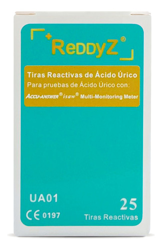 Tira Reactiva Para Ácido Úrico Para Equipo 4 En 1 Reddyz