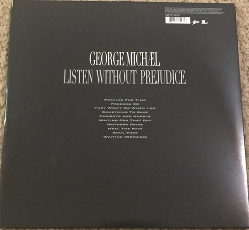 Vinilo George Michael Listen Without Prejudice Vol. 1 Sellad