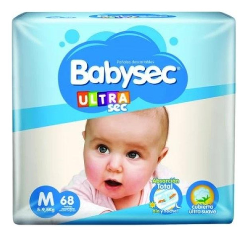 Pañales Babysec Ultra Jumbo M X 68 U