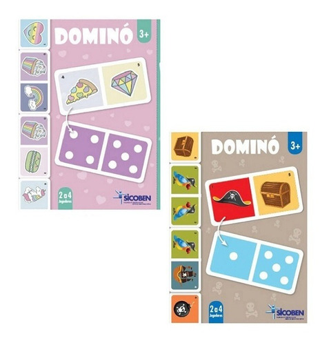 Domino Didactico Para Niño Y Niña 28 Pzs Sicoben     