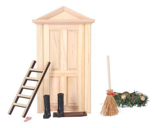 Kit Para Puerta De Casa De Muñecas En Miniatura, Miniárbol D