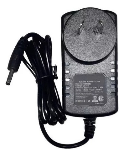 Cargador Notebook Noblex Exo Positivo Bgh 12v 2a