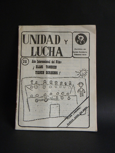 Unidad Y Lucha Año 1979 Periódico Partido Socialista 