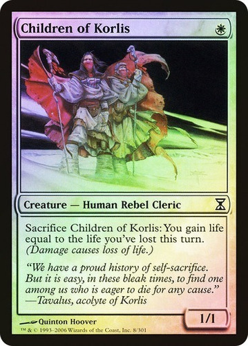 Magic Mtg Children Of Korlis - Time Spiral (foil)