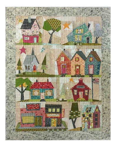 Patrón De Colcha Fiberworks My Kinda Town De Laura Heine Y
