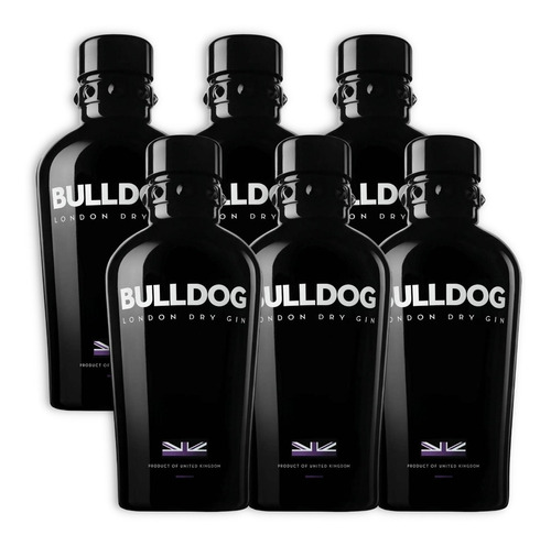 Bulldog Gin London Dry X6u 700ml Importado Inglaterra