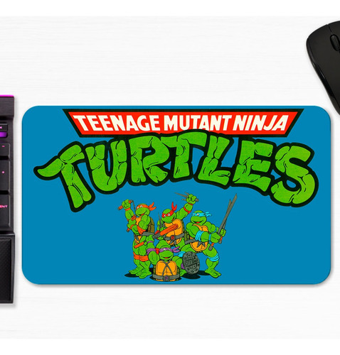 Mouse Pad Tortugas Ninjas Titulo Art Gamer M