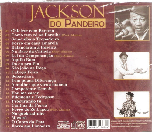 Cd Jackson Do Pandeiro - Chiclete Com Banana