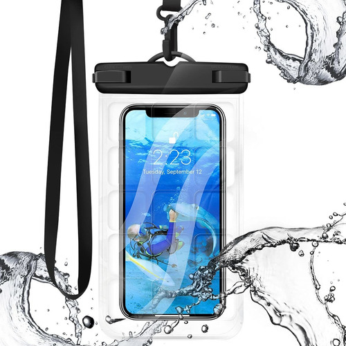 Funda Universal Impermeable Para Telefono Diseño Rejilla Ma