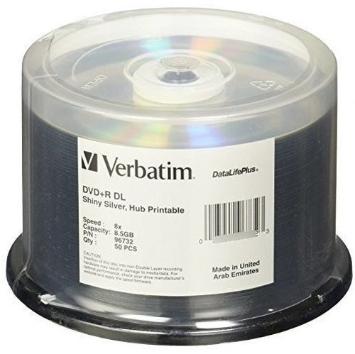 Verbatim 96862 Datalifeplus Disco Impreso De Doble Capa 85 G