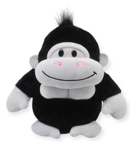 Peluche Gorila Sonriente Negro Pequeño Juguete 24cm