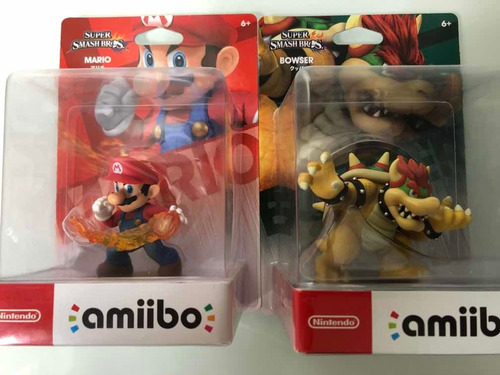 Amiibo Mario Y Bowser Smash Brothers (Usado)