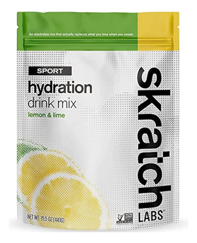 Skratch Labs Sport Hydration Drink Mix, Lemon Lime (15.5 Oz,