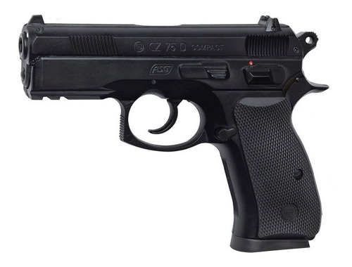 Pistola De Co2 Asg Cz 75d Compact Balines 4.5 Mm Aceroº  