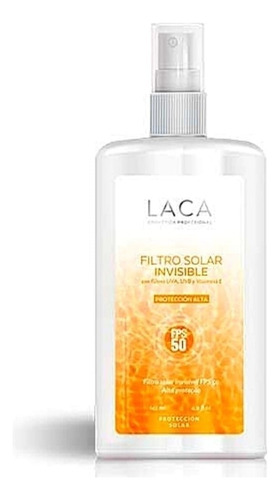 Filtro Solar Uva Uvb Fps 50 Laca Spray Invisible Vitamina E